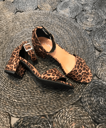 bluse Døds kæbe mini Duffy Sandal Style 97-18551 Leopard Sandal - Sebtohouse