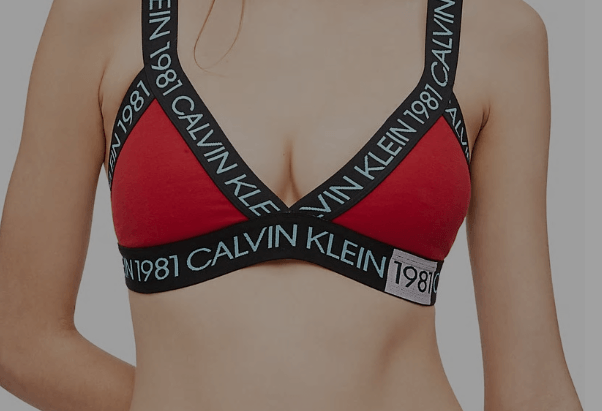 trappe ækvator Ubarmhjertig Calvin Klein BH Top i Rød - Calvin Klein til piger og kvinder