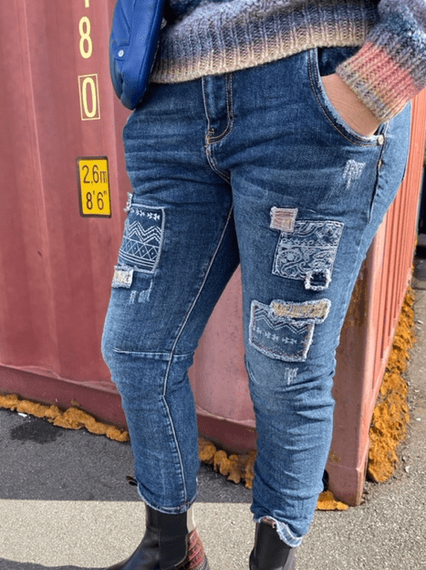 Costa Mani Jeans Med Lapper - Costa 706 Must Have Jeans