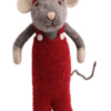 En Gry Sif XL 60 Cm Grey Boy Mouse Red Pants
