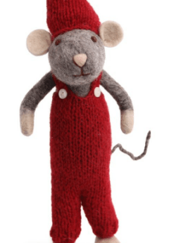 En Gry Sif XL 60 Cm Grey Boy Mouse Red Pants
