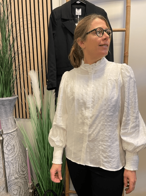 Bidrag udredning camouflage Co"couture Tilde Petra Shirt Offwhite - Hvide Bluser - Co"couture Bluser