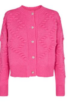 Co couture Pink Bubble Cardigan