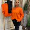 Inwear Bluse Orange Og Marta Moerkeblaa Jeans