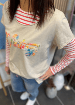 Marta Vintage T Shirt Sandfarvet