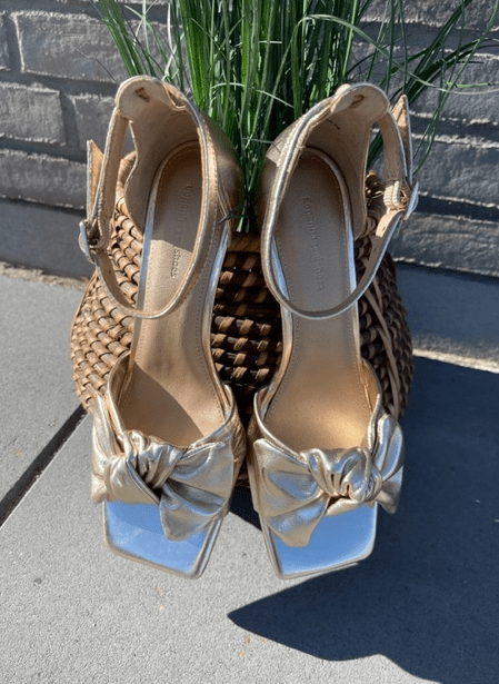 Guld Sandal - Dancing Sandal I Guld Sandal Til Copenhagen Shoes