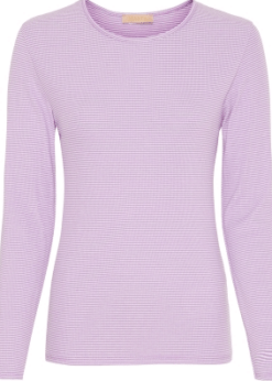 Marta 4906 Lilla Hvid Stribet