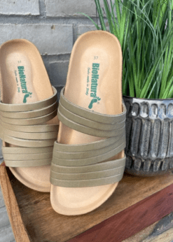 BioNatura Oliven Farvet Sandal