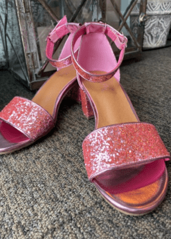 Duffy Pink Glitter Sandal