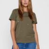 Numph Armygrøn T shirt