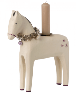 Maileg Candleholder Hvid Hest Stor