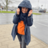 Freequent Rain Jacket Blå Og Marta Jeans