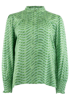 Continue Asta Green Waves Bluse