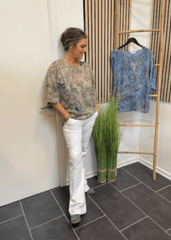 Cabana Living Hvid Jeans Og Sorbet Bluse