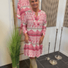 Marta Valentina Kjole I Pink Print