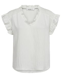 Co couture Sueda Frill Smock Top