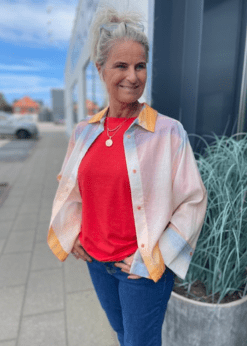 Inwear Skjorte Og CC Heart Rød Tee