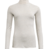 Costa Mani Beige Farvet Alba Bluse Med Rullekrave