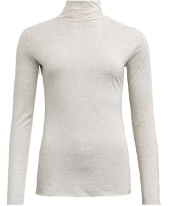 Costa Mani Beige Farvet Alba Bluse Med Rullekrave