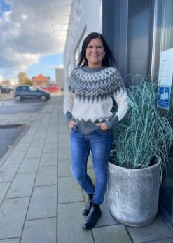 Freequent Offwhite Merla Strik Og Marta Jeans