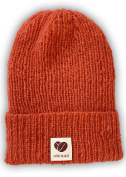 Coffee Beanies Hue Coral Rød