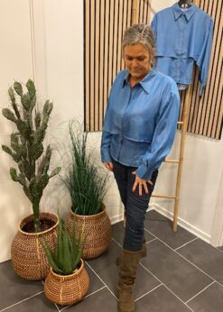 Co Couture Denim Bluse Og Cabana Living Jeans