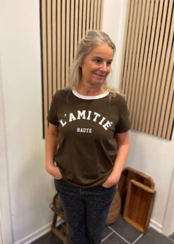 Brun Logo Tee Fra Haute Lamitie