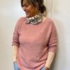 Stribet Bluse Fra Marta Og Dagmar Strik I Old Rose