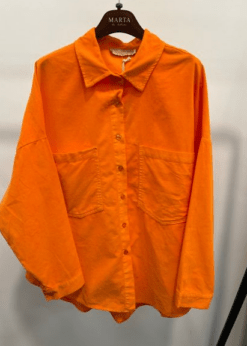 Marta Coline Skjorte Orange Baby Fløjl