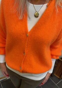 Marta Neon Orange Cardigan