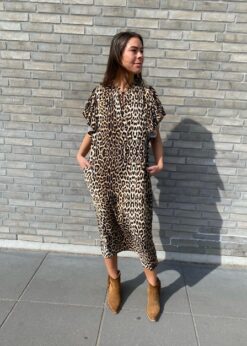 Co Couture Kjole I Leoprint