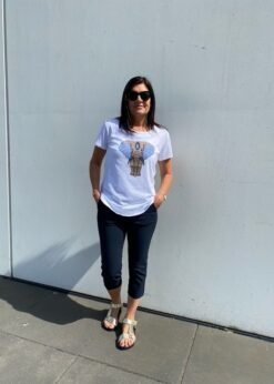 Marine Blå Solvej Knickers Fra Freequent Og Costa Mani T shirt