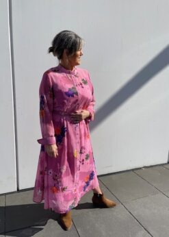 Numph Style Kyndall Orchid Rosa Print Og Bukela Støvle