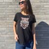 Sort T Shirt Med Ugle Fra Costa Mani