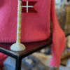 Stort Keramik Flag Med Gul Harlekin