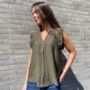 Armygrøn Top Style Caryn Fra Co Couture
