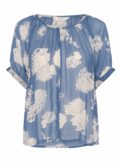 Bluse Style Rosanna I Blåt Print Fra Part Two