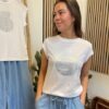 Costa Mani Hvid Shell T Shirt