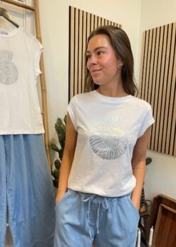 Costa Mani Hvid Shell T Shirt