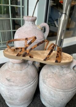 Flad Duffy Sandal I Leoprint