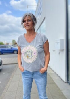 Grå Vintage T Shirt Fra Costa Mani