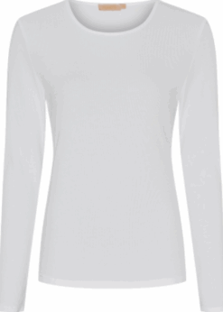 Ingrid Langærmet T Shirt I Hvid Fra Marta