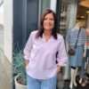 Lyserød Stribet Addie Bluse Fra Costa Mani