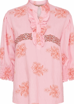 Marta Charlie Bluse Rosa Print