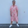 Marta Kjole Koral Creme Print
