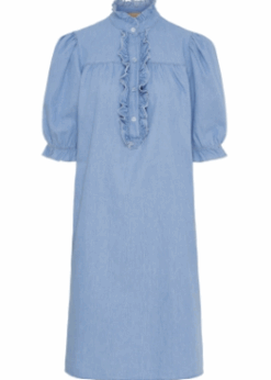 Marta Melissa Kjole I Lys Denim