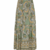 Marta Nederdel Kaki Print