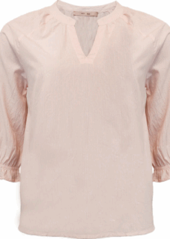 Pink White Stribet Addie Bluse Fra Costa Mani
