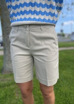 Red Button Beige Farvet Shorts