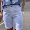 Red Button Hvide Shorts